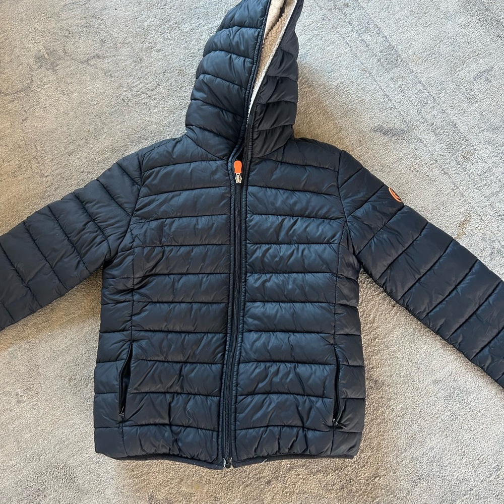 SAVE THE DUCK Dark Blue Kids Puffer Jacket size 10